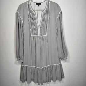 Banana Republic Black And White Striped Dress. Size Medium
